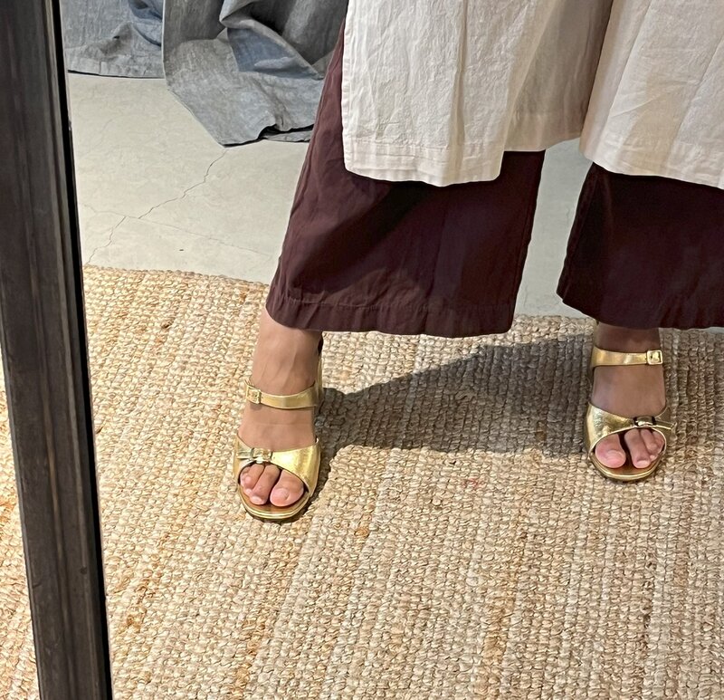 Maryam Nassir Zadeh Una sandal gold