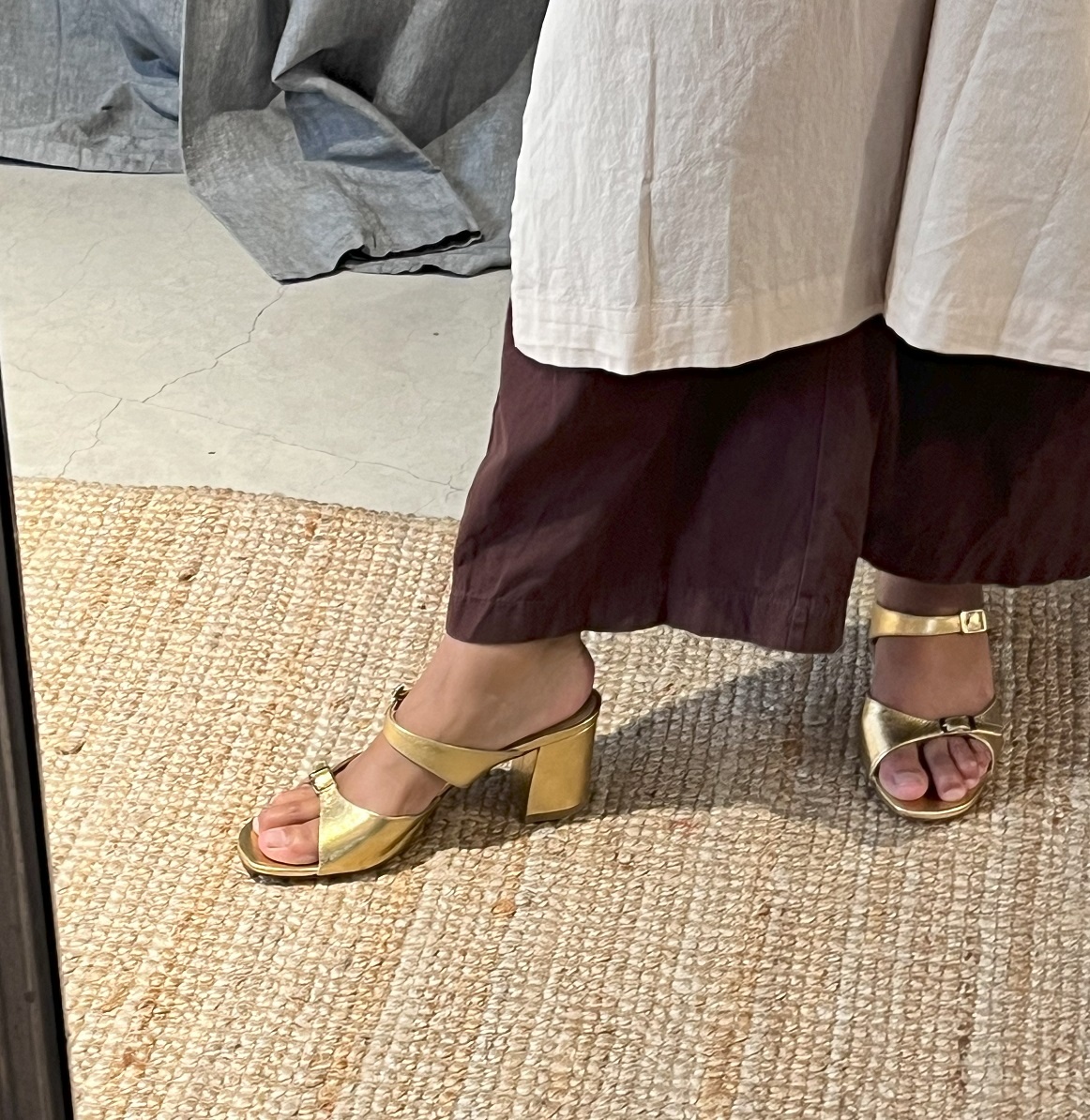 Maryam Nassir Zadeh Una sandal gold