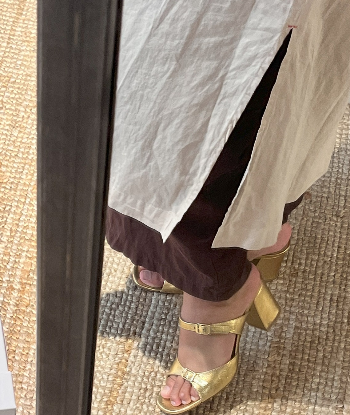 Maryam Nassir Zadeh Una sandal gold