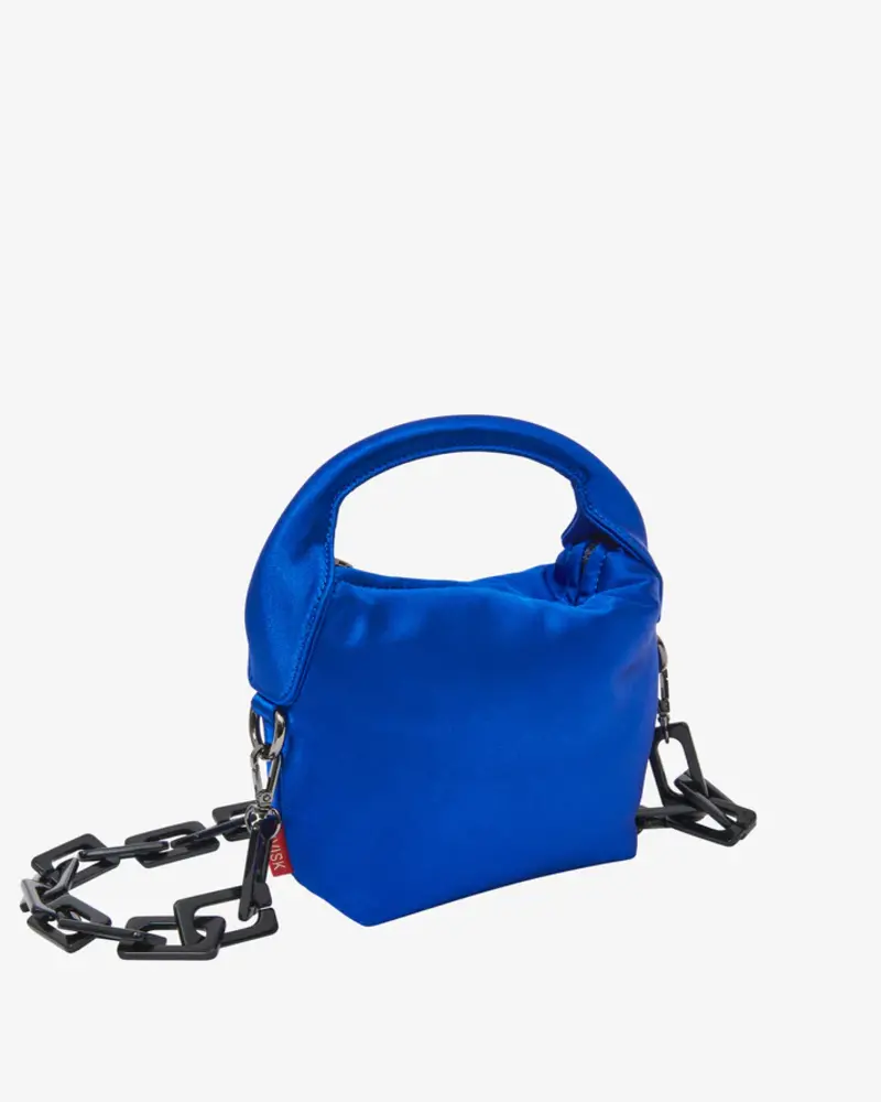 Hvisk Doka mini shiny twill tas blue district