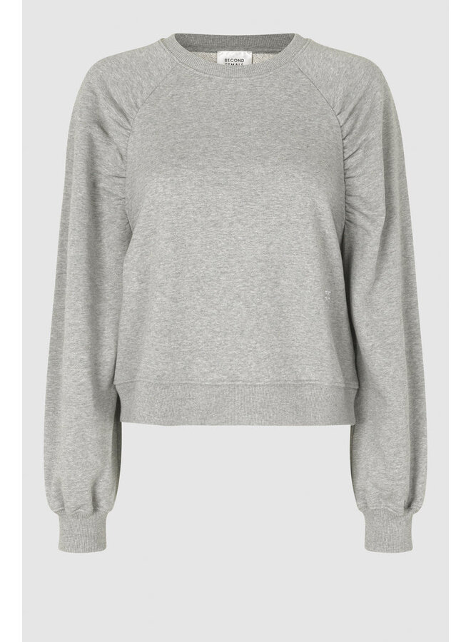 Cille sweater light grey melange