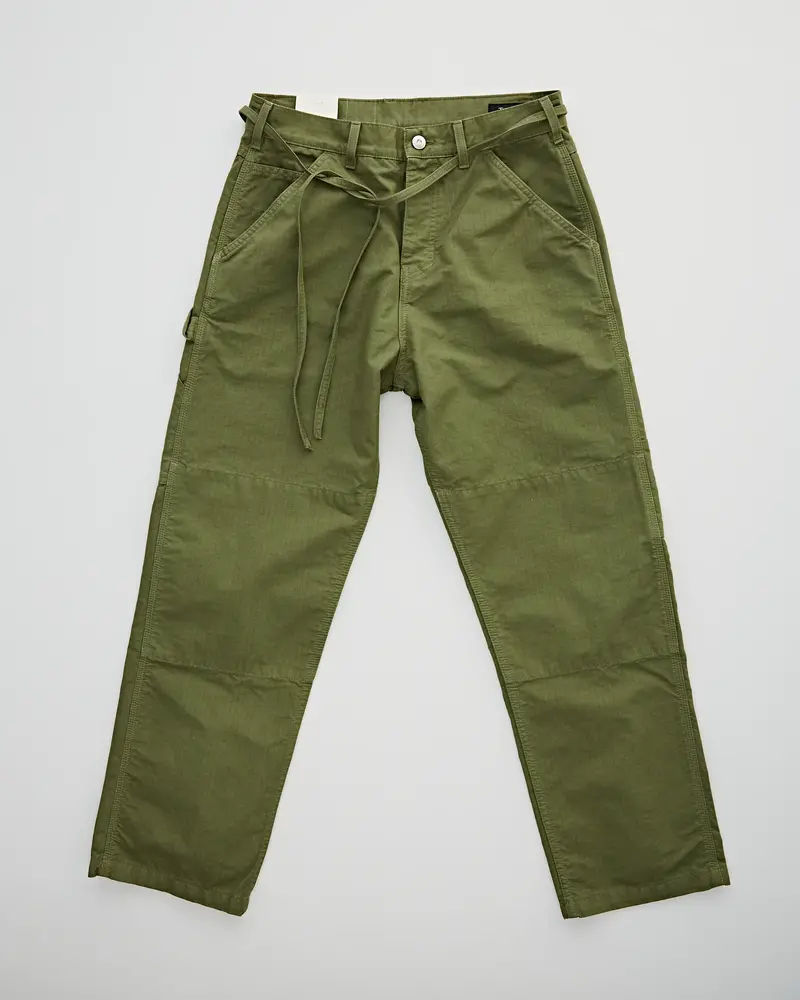 Tenue Marlon Mendoze utility pants green