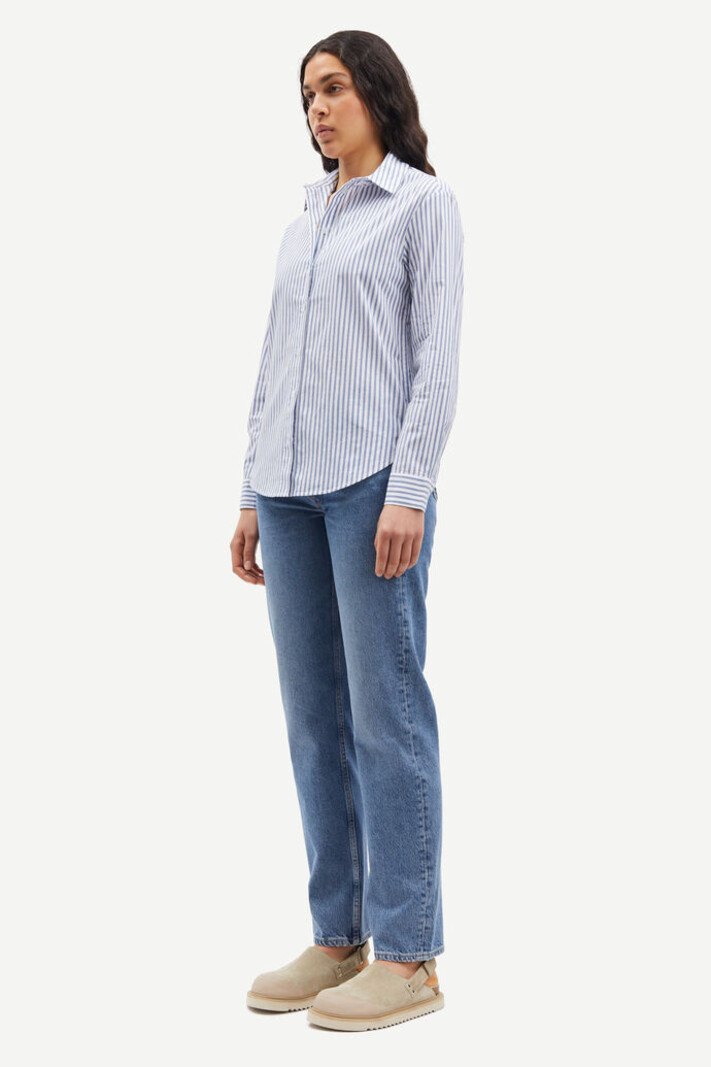Samsoe Samsoe Samadisoni shirt blue white stripe