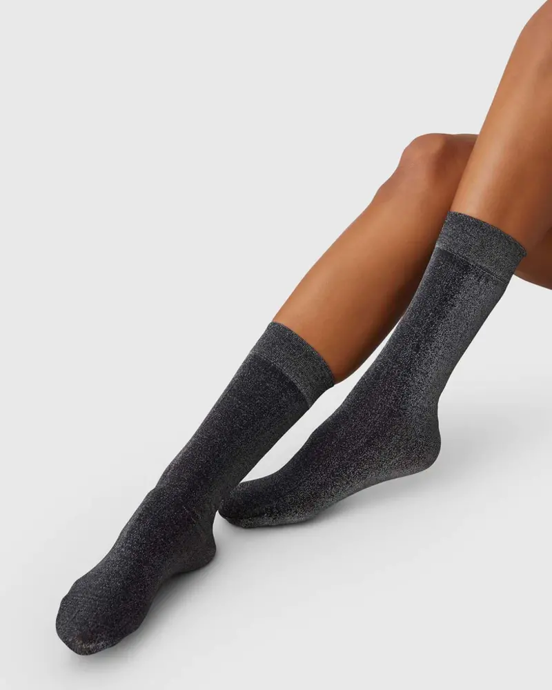 Swedish Stockings Ines shimmery sokken 40 denier black