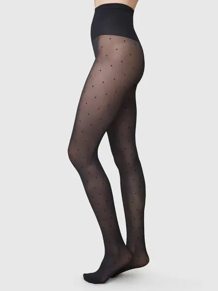 Swedish Stockings Doris dots panty zwart