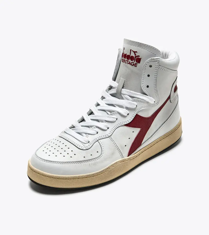 Diadora Mi Basket Used sneakers White / Garnet