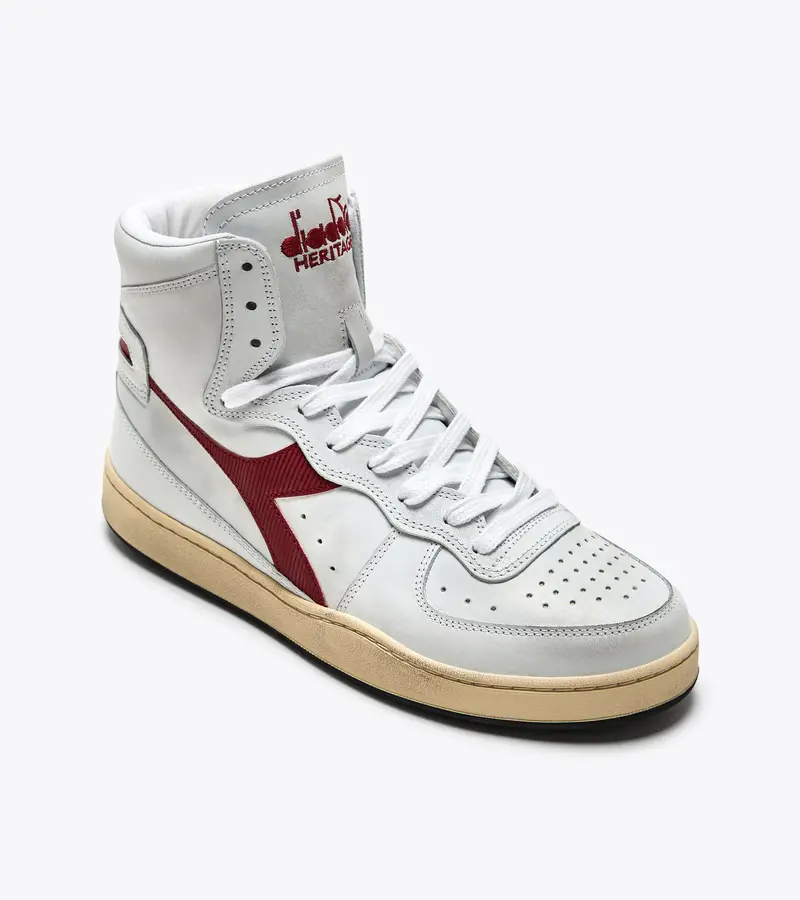 Diadora Mi Basket Used sneakers White / Garnet