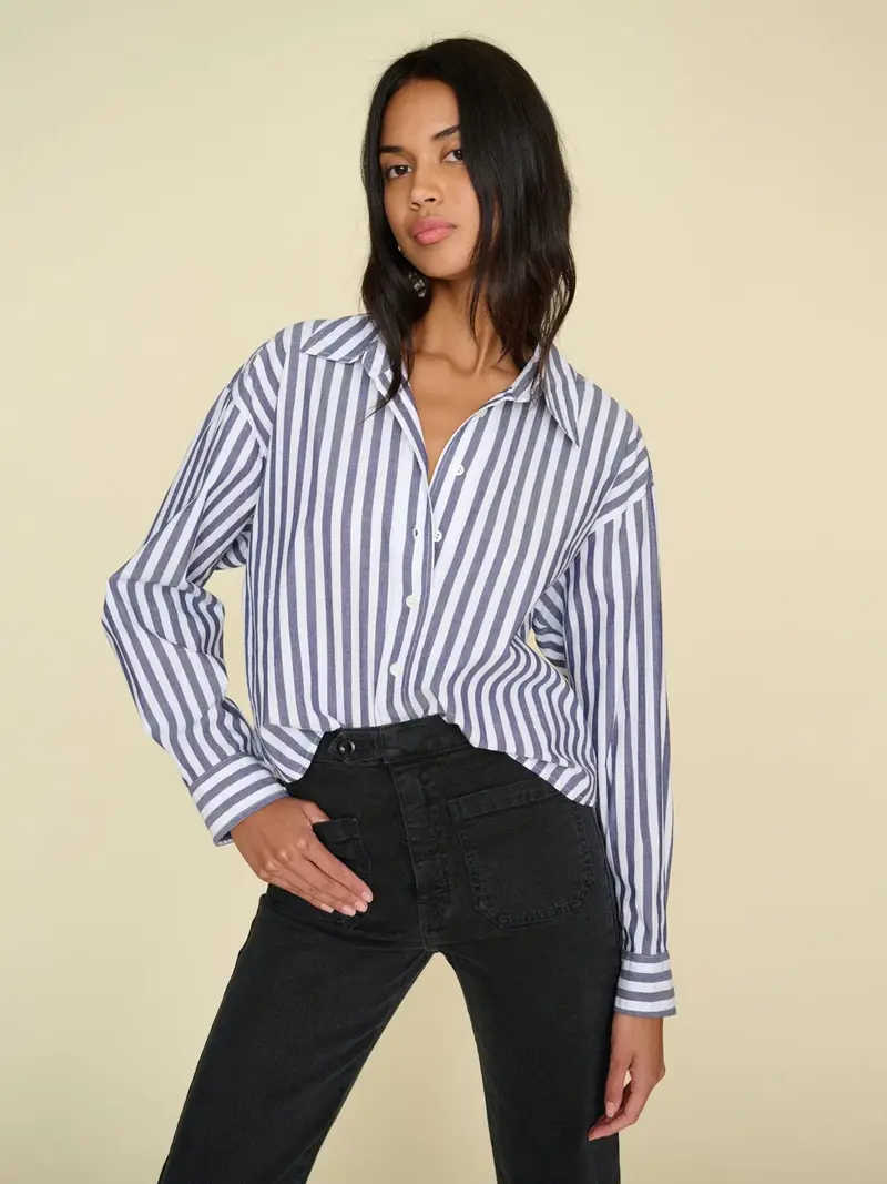 Xirena Morgan blouse twilight stripe