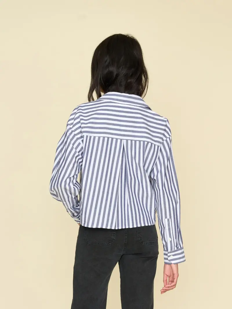 Xirena Morgan blouse twilight stripe