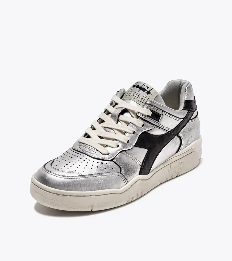 Diadora  b.560 sneakers silver used wn silver metallized / black