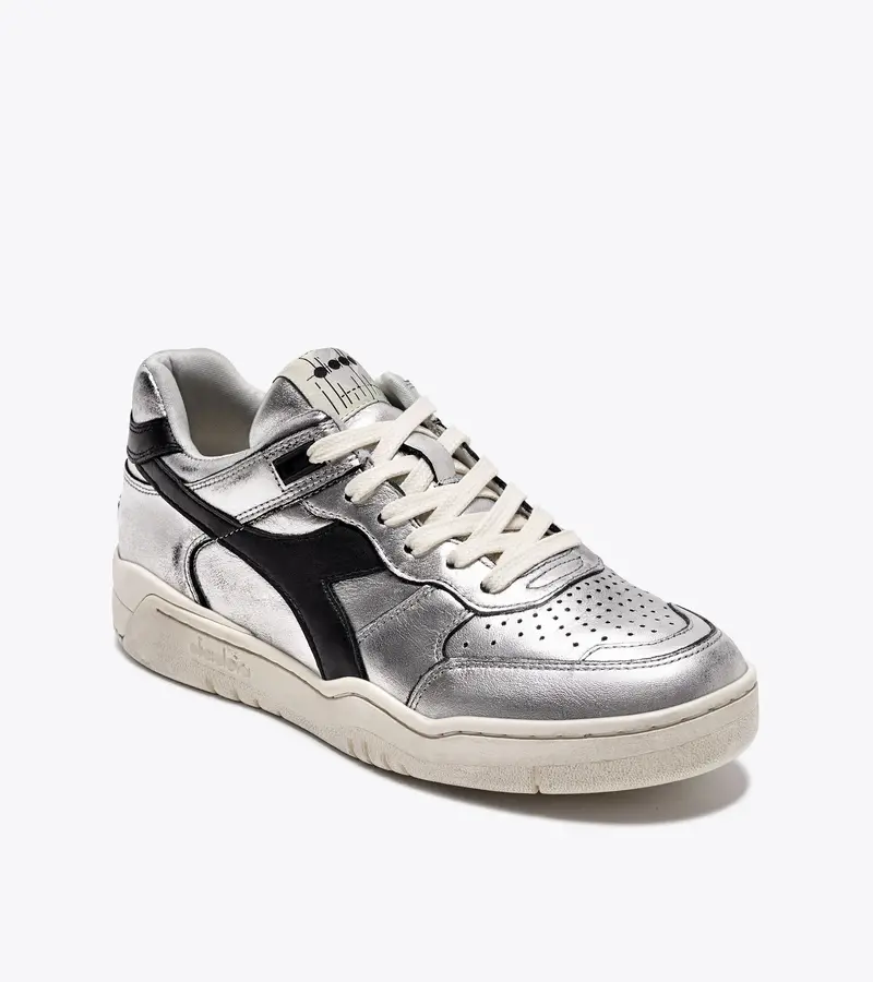 Diadora  b.560 sneakers silver used wn silver metallized / black