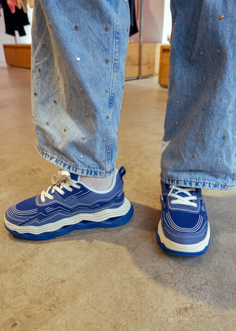 IRO Wave sneakers patchwork denim