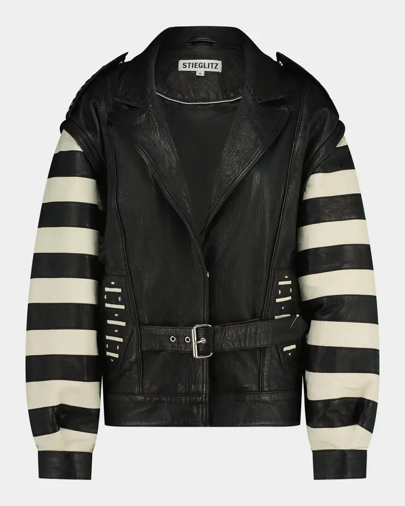 Stieglitz Gael biker jacket leather black