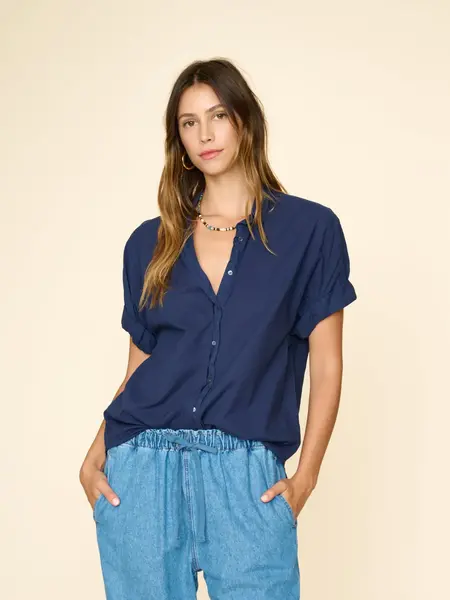 Xirena Channing blouse Navy