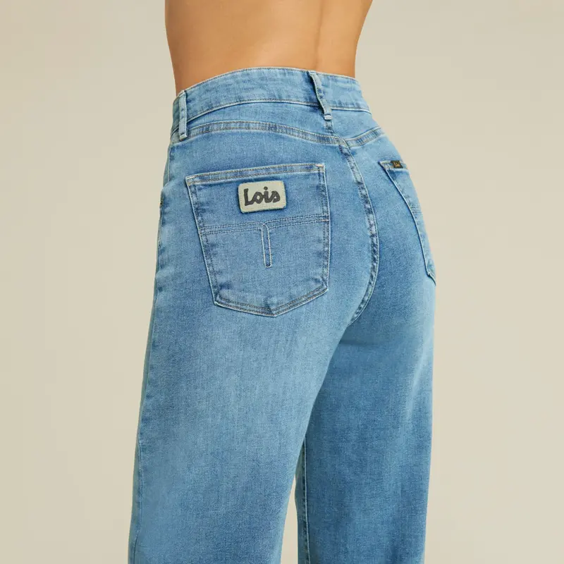 Lois Rosa jeans Stone Linen