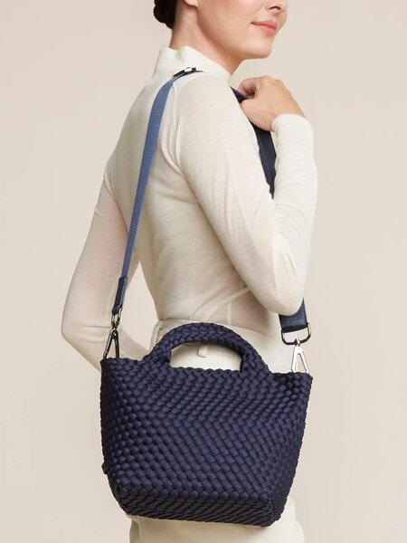 Naghedi St Barths small tote ink blue