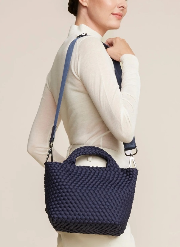 Naghedi St Barths small tote ink blue
