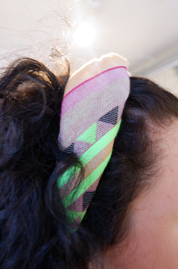 Devotion Haarband1 pink-green 024HAIR1G
