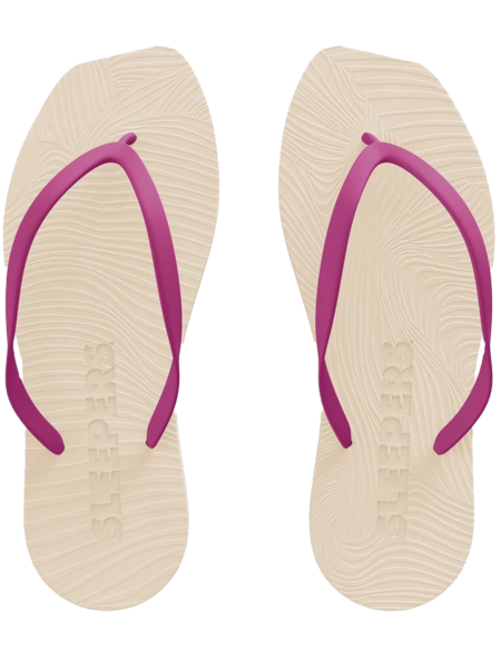 Sleepers Tapered slippers eggnog fucsia