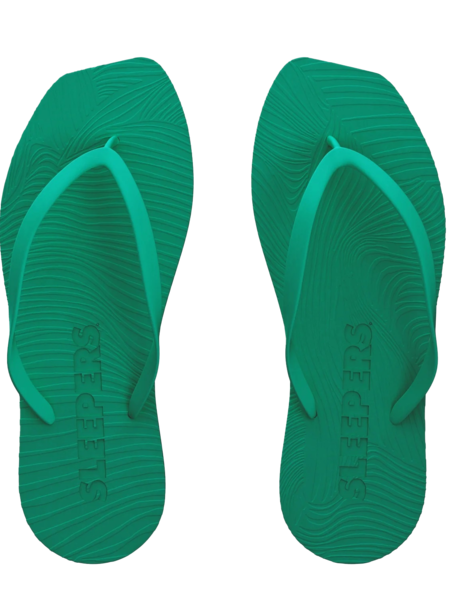 Tapered slippers emerald green