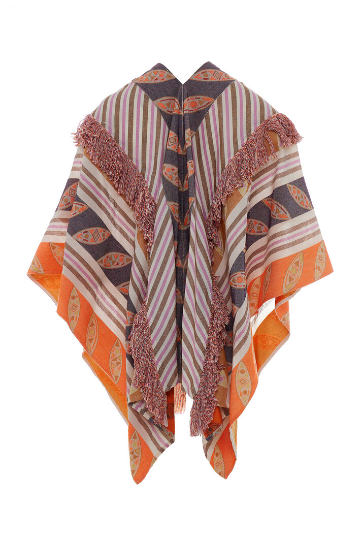 Devotion Sali kimono orange / lila 024057G