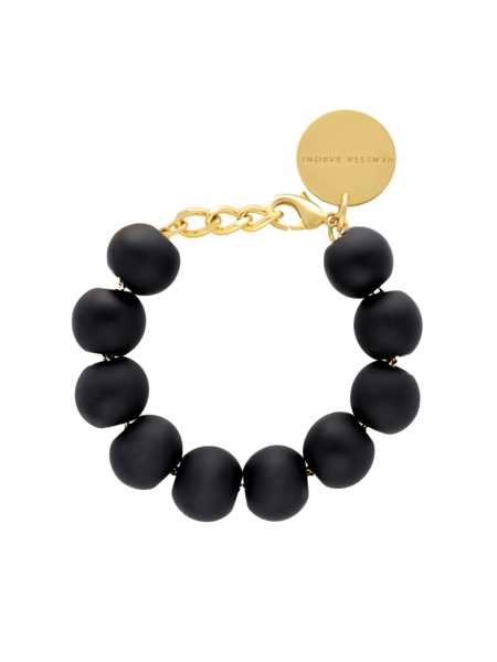 Vanessa Baroni Beads bracelet matt black