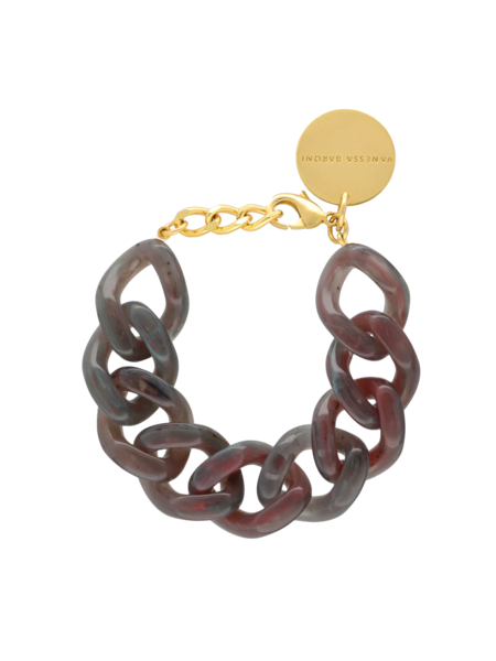 Vanessa Baroni Flat chain bracelet ikat marble