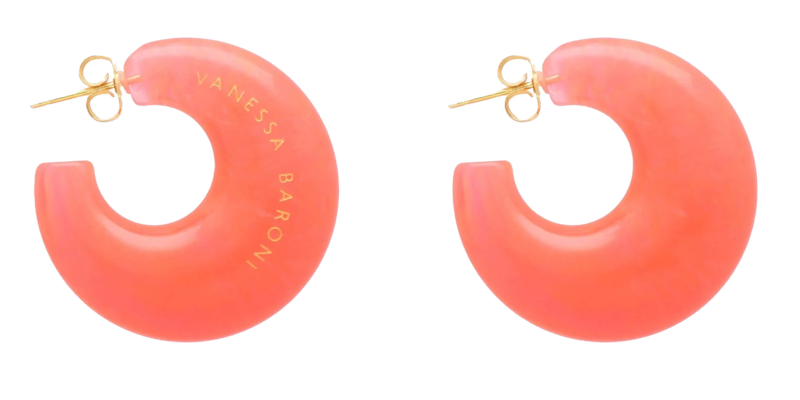 Vanessa Baroni Vanessa Baroni Moon earring campari orange