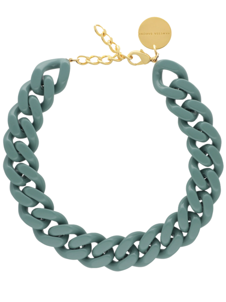 Vanessa Baroni Flat chain necklace winter mint