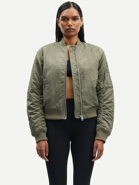 Samsoe Samsoe Mae bomber jas dusty olive