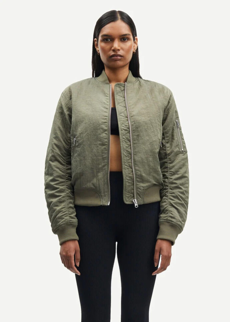 Samsoe Samsoe Mae bomber jas dusty olive