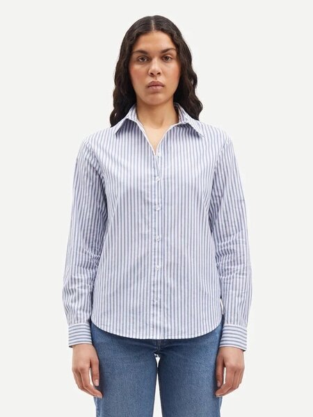 Samsoe Samsoe Samadisoni blouse blue white stripe