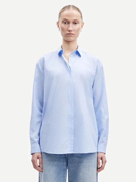 Samsoe Samsoe Caico blouse oxford blue