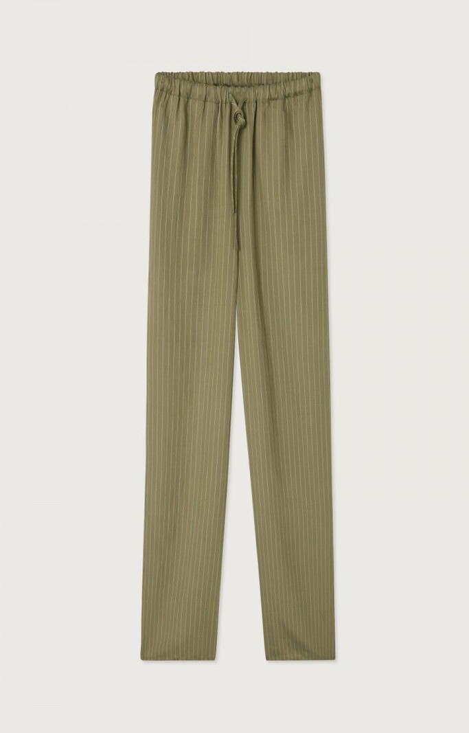 American Vintage OKYROW OKY10AE pantalon olive raye