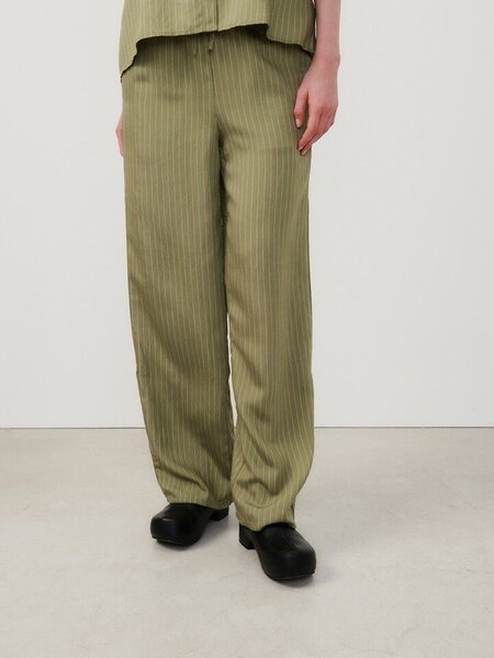 American Vintage OKYROW OKY10AE pantalon olive raye