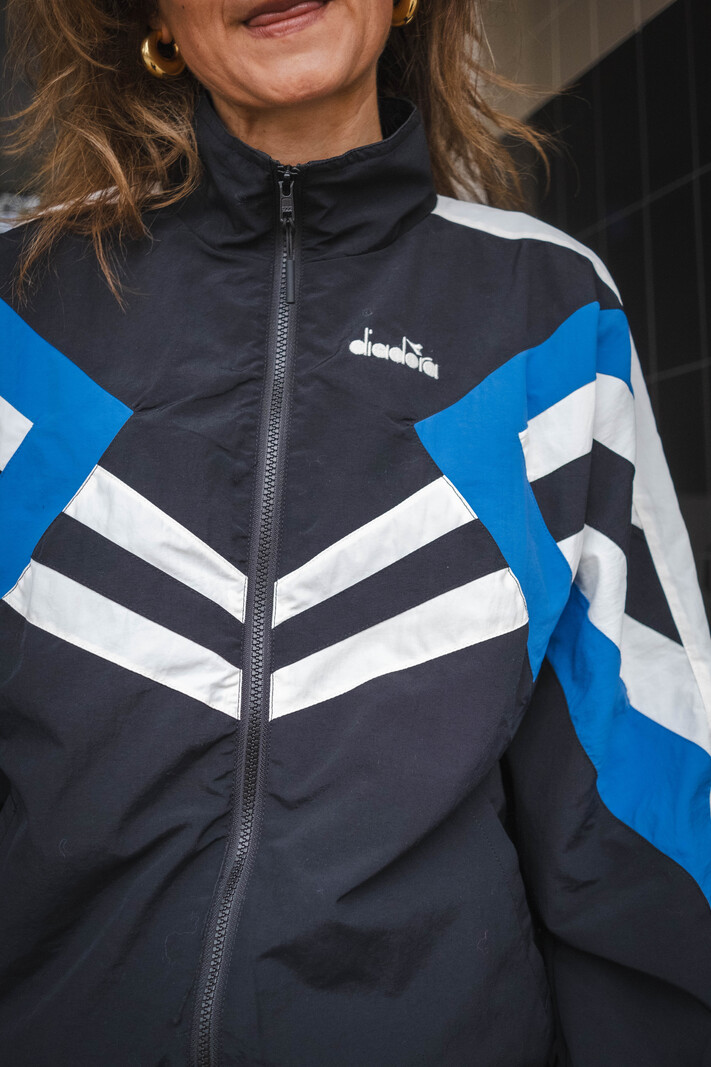 Diadora Track jacket legacy jas black