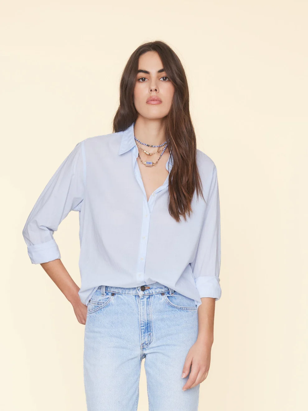 Xirena Beau blouse Skylight