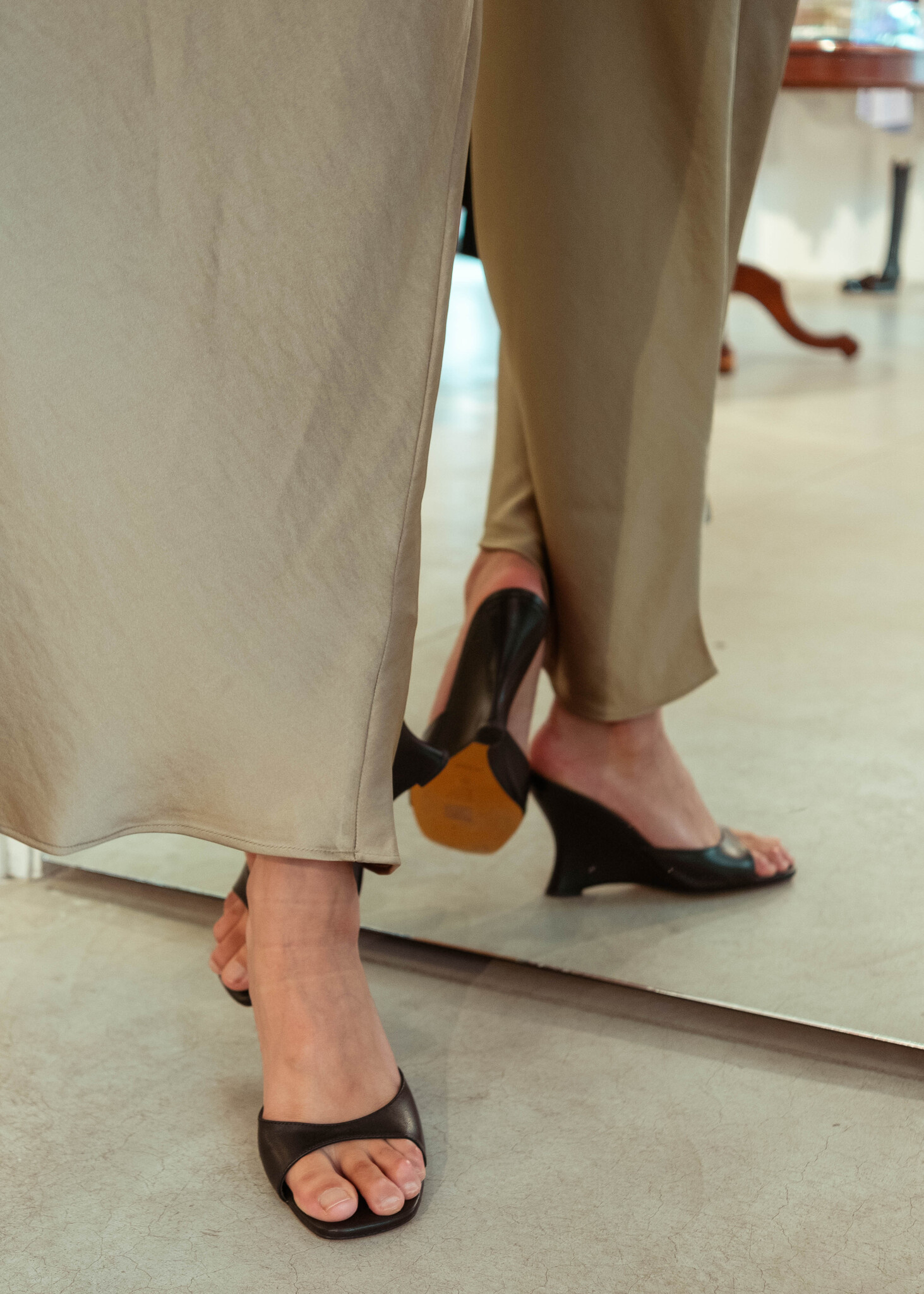 Maryam Nassir Zadeh Lido wedge hakken black