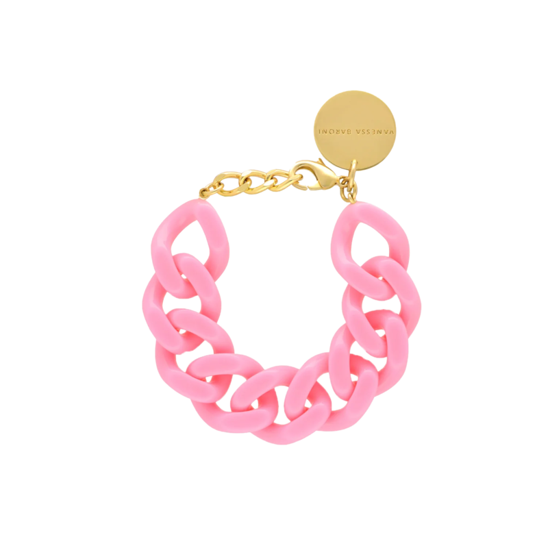 Vanessa Baroni Flat chain bracelet bubble gum