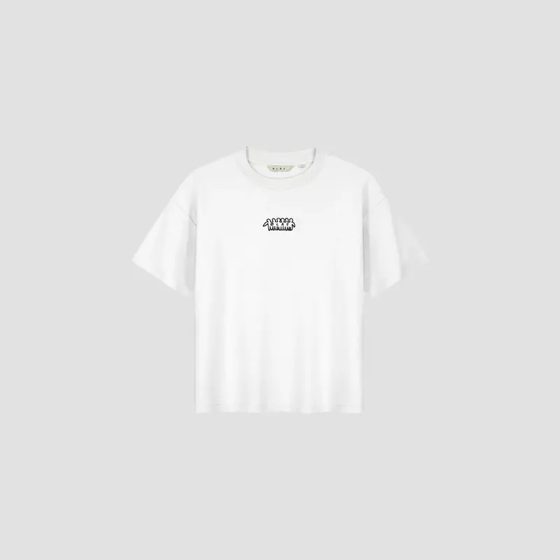 ØLÅF Interlock boxy friends tee Optical White