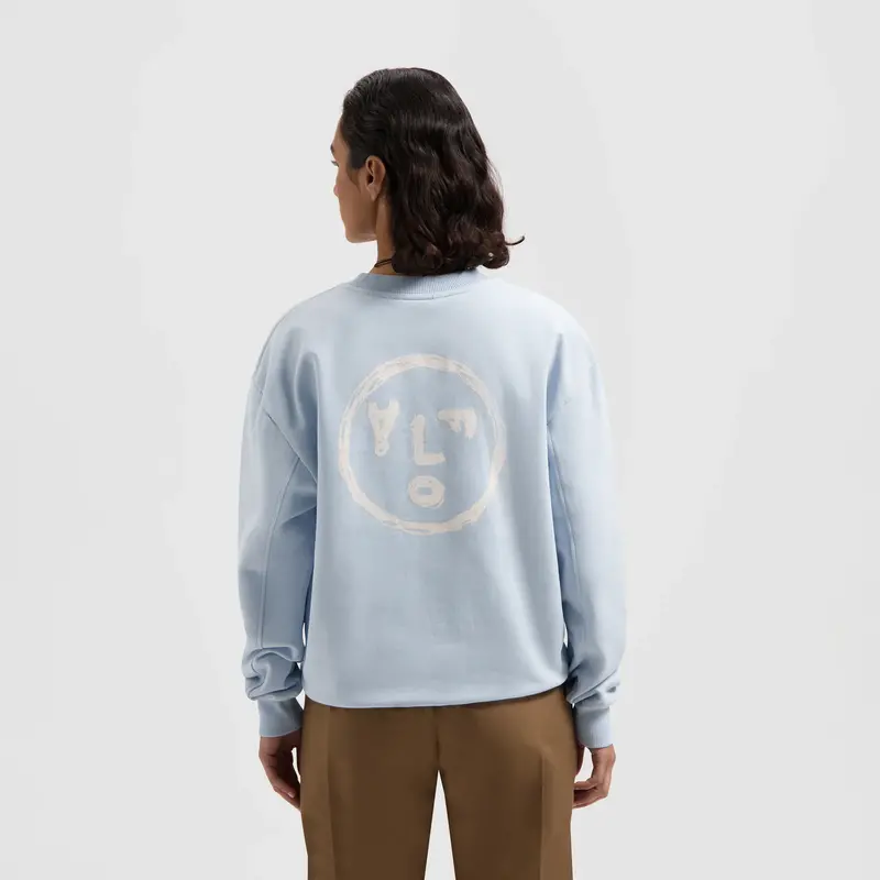 ØLÅF Face crayon crewneck Gracier Blue