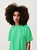 American Vintage FIZ02AE T-shirt Vert Fluo