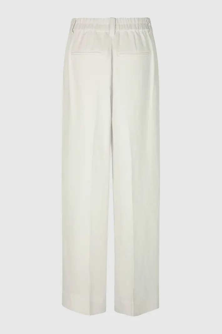 Second Female Lino New Trousers Antique white