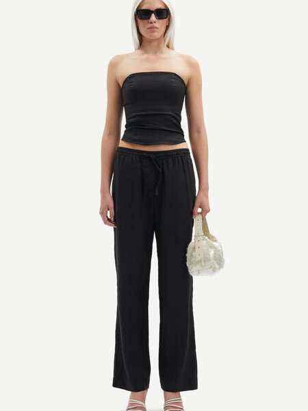 Samsoe Samsoe Hoys string trousers Black