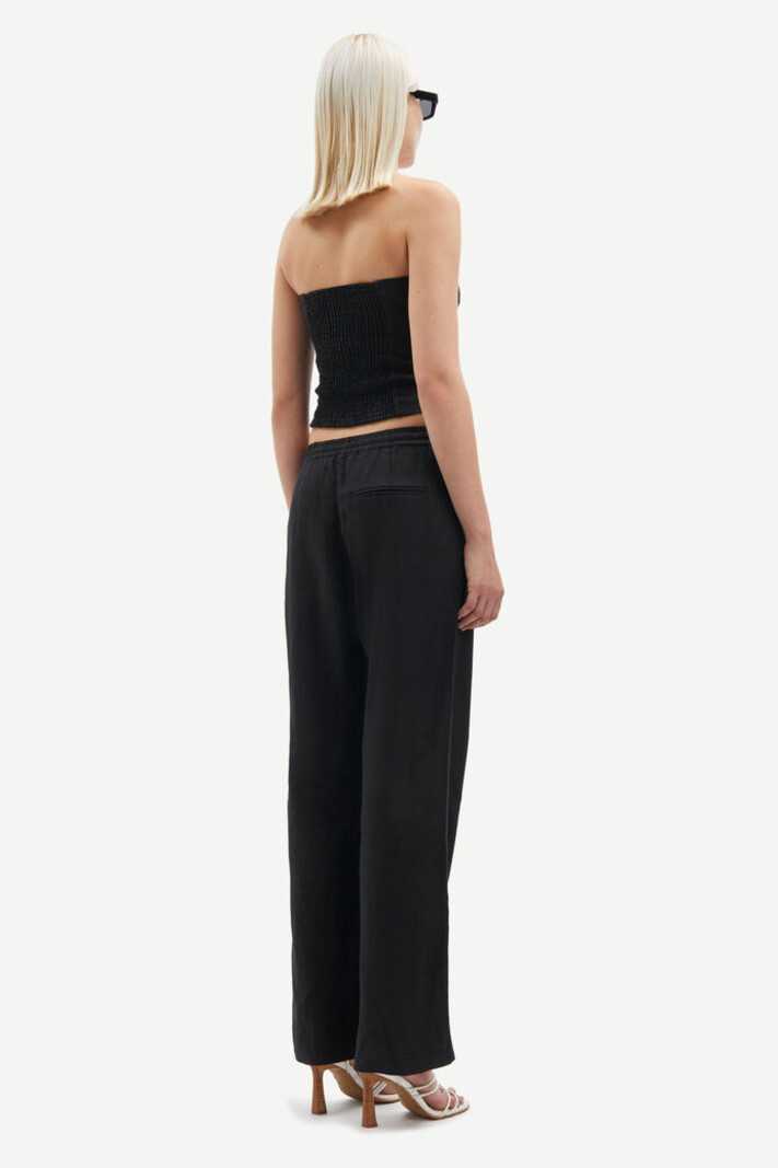 Samsoe Samsoe Hoys string trousers Black