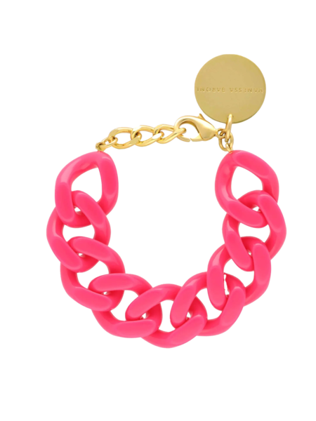 Vanessa Baroni Flat Chain Bracelet pink