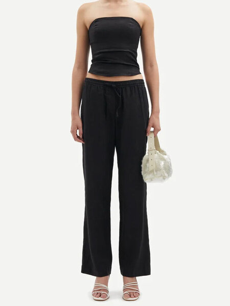 Samsoe Samsoe Hoys string trousers Black