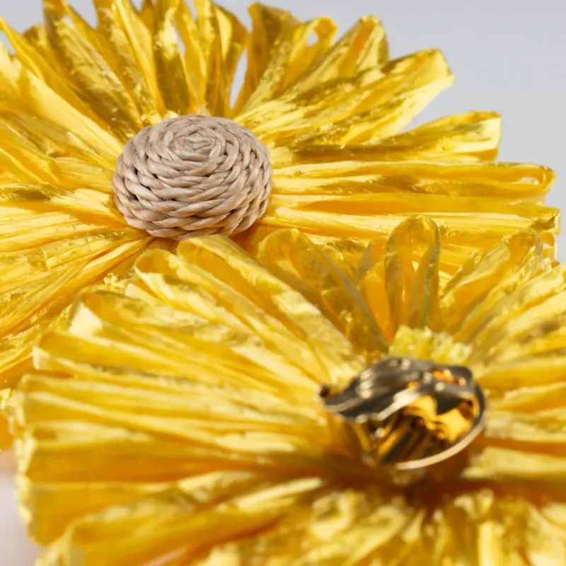 Vanessa Baroni Sunflower Earring Yellow