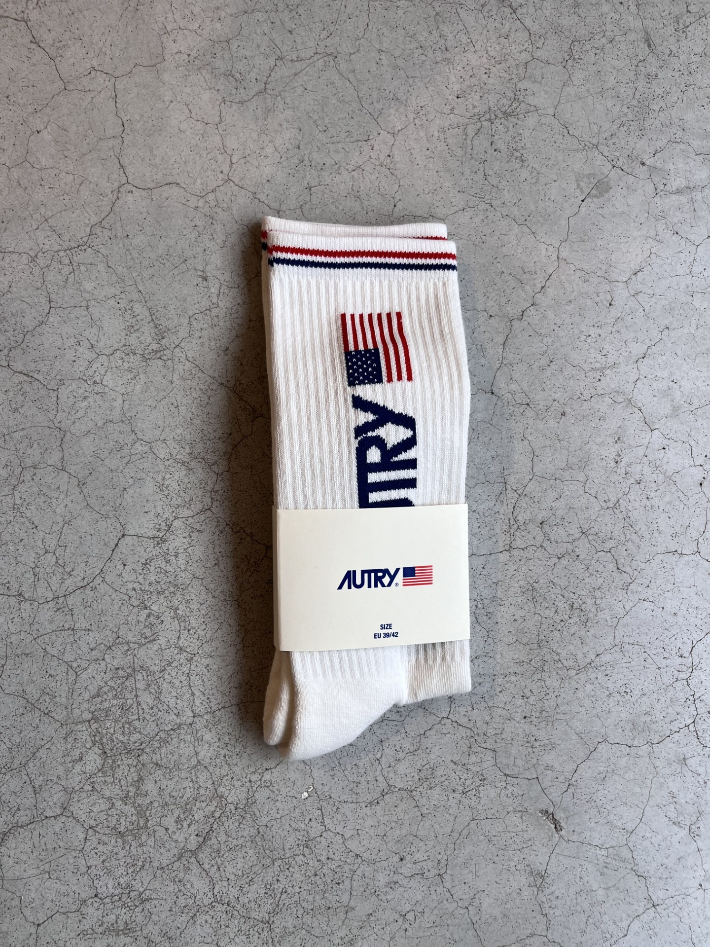 Autry Socks SOPU Flag white