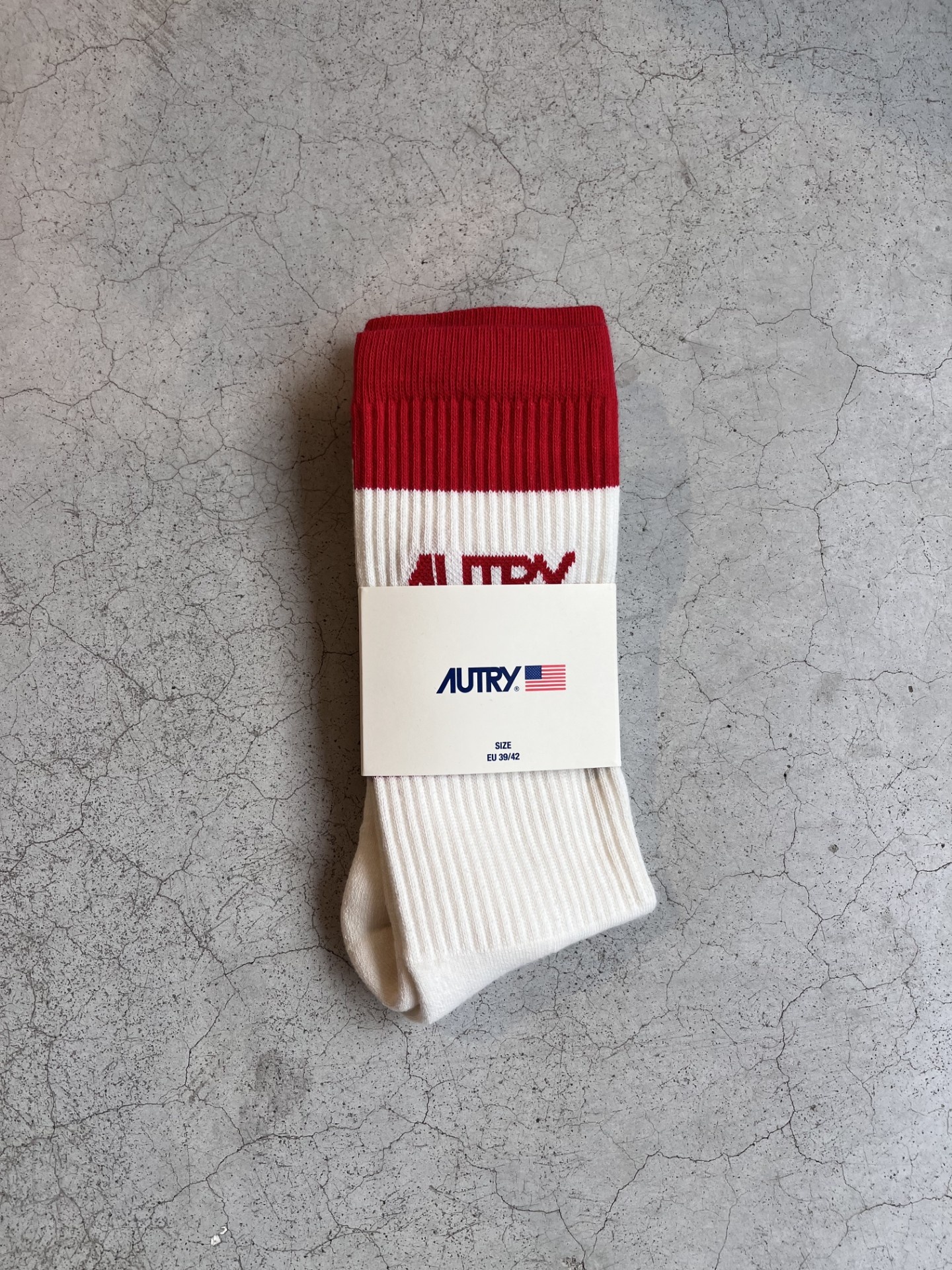 Autry Socks SOPU Striped wh/red